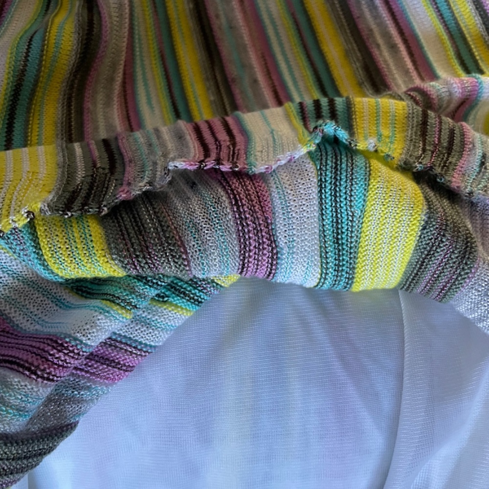 M Missoni stripes dress euro 46 US 10 knit belt - Picture 5 of 9